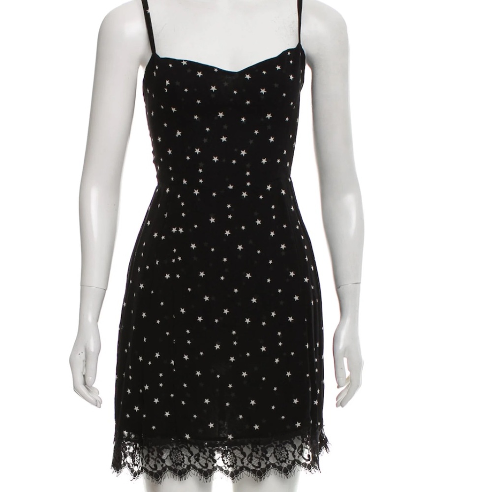 Reformation Lisa slip dress size 2 stars and lace